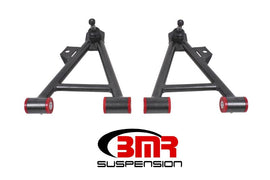 BMR Suspension - Control Arms - BMR 94-04 Mustang Lower Non-Adj. A-Arms (Coilover Only) w/ Tall Ball Joint (Poly) - Black Hammertone - Anything Coyote