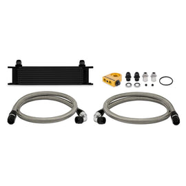 Mishimoto - Oil Coolers - Mishimoto Universal Thermostatic 10 Row Oil Cooler Kit - Black - Anything Coyote
