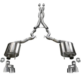 CORSA Performance - Catback - Corsa 18-20 Ford Mustang GT Convertible w/o Active Valves Xtreme Cat-Back w/ Polished 4in Tips - Anything Coyote