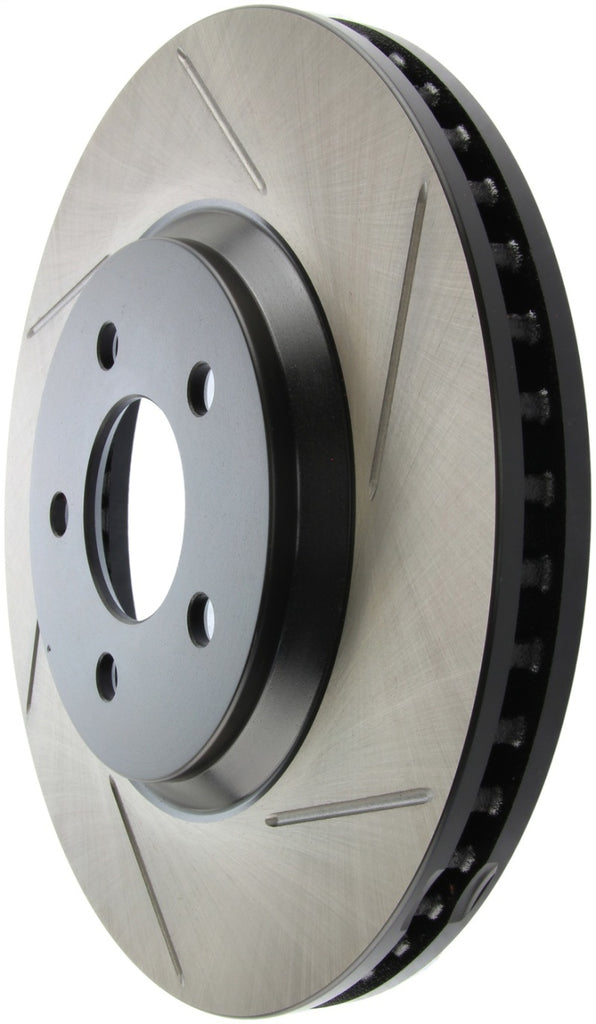 Stoptech - Brake Rotors - Slotted - StopTech Power Slot 05-10 Mustang GT V8-4.6L Front Left Slotted Rotor - Anything Coyote