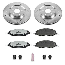 PowerStop - Brake Kits - Performance D&S - Power Stop 11-14 Ford Mustang Front Z26 Street Warrior Brake Kit - Anything Coyote