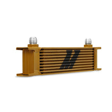 Load image into Gallery viewer, Mishimoto - Oil Coolers - Mishimoto Universal 10 Row Oil Cooler - Gold - Anything Coyote