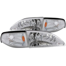 Load image into Gallery viewer, ANZO - Headlights - ANZO 1994-1998 Ford Mustang Crystal Headlights Chrome - Anything Coyote