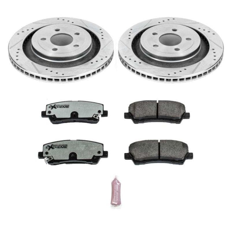 PowerStop - Brake Kits - Performance D&S - Power Stop 15-19 Ford Mustang Rear Z26 Street Warrior Brake Kit - Anything Coyote