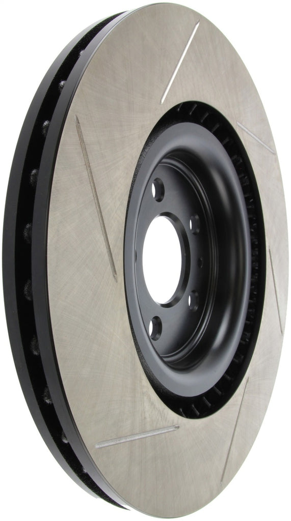 Stoptech - Brake Rotors - Slotted - StopTech Premium High Carbon 13-14 Ford Mustang/Shelby GT500 Left Front Disc Slotted Brake Rotor - Anything Coyote