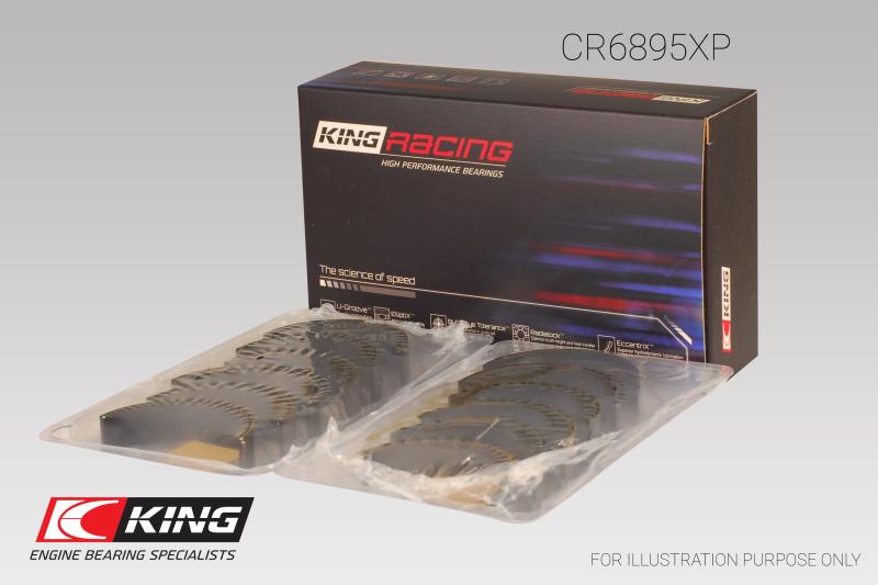 King Engine Bearings - Bearings - King Ford Ecoboost 3.5L V6 (Size 0.25) pMaxBlack Coated Connecting Rod Bearing Set - Anything Coyote