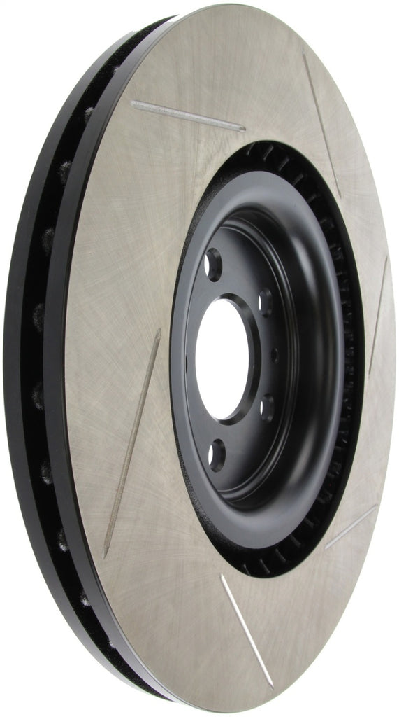 Stoptech - Brake Rotors - Slotted - StopTech Premium High Carbon 13-14 Ford Mustang/Shelby GT500 Right Front Disc Slotted Brake Rotor - Anything Coyote
