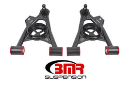 BMR Suspension - Control Arms - BMR 94-04 Ford Mustang Non-Adj. A-Arms Lower (Poly) w/ Spring Pocket - Black Hammertone - Anything Coyote