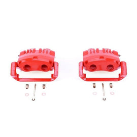 PowerStop - Brake Calipers - Perf - Power Stop 99-01 Ford Mustang Front Red Calipers w/Brackets - Pair - Anything Coyote