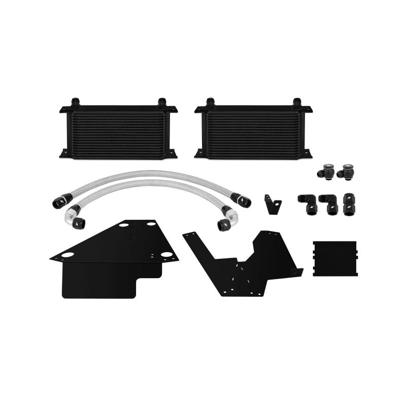 Mishimoto - Oil Coolers - Mishimoto 08+ Mitsubishi Evolution X Black Oil Cooler Kit - Anything Coyote
