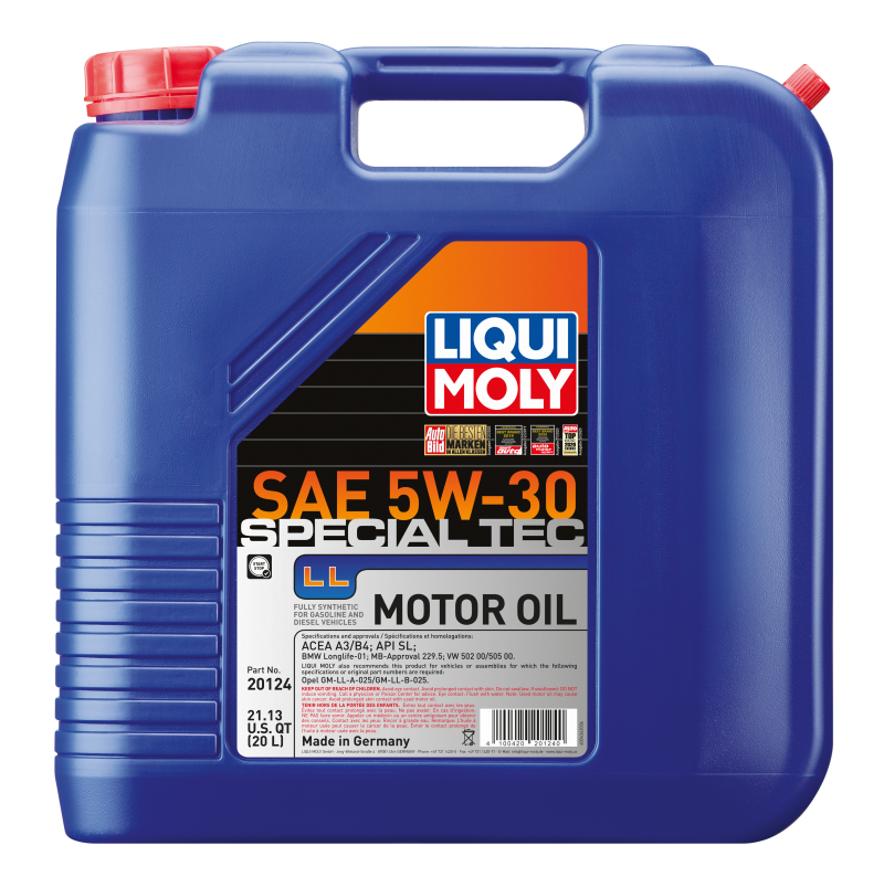 LIQUI MOLY - Motor Oils - LIQUI MOLY 20L Special Tec LL Motor Oil 5W-30 - Anything Coyote