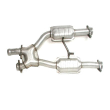 Load image into Gallery viewer, BBK - X Pipes - BBK 96-04 Mustang 4.6 GT / Cobra Short Mid X Pipe w Catalytic Converters 2-1/2 For Long Tube Headers - Anything Coyote