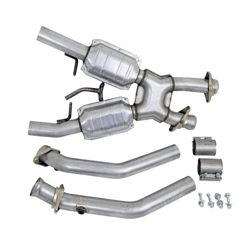 BBK - Catback - BBK 94-95 Mustang 5.0 High Flow X Pipe With Catalytic Converters - 2-1/2 - Anything Coyote
