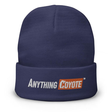 Anything Coyote Embroidered Beanie