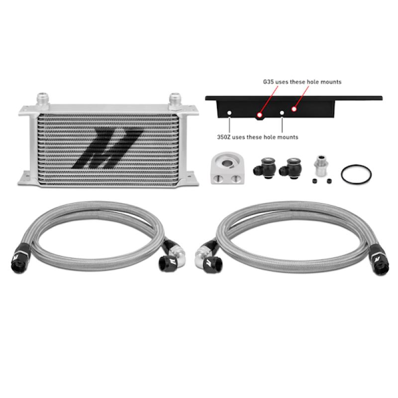 Mishimoto - Oil Coolers - Mishimoto 03-09 Nissan 350Z / 03-07 Infiniti G35 (Coupe Only) Oil Cooler Kit - Anything Coyote