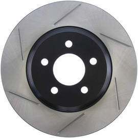 Stoptech - Brake Rotors - Slotted - StopTech Power Slot 05-10 Mustang GT V8-4.6L Front Right Slotted Rotor - Anything Coyote