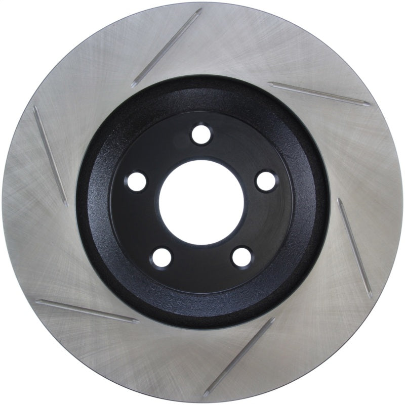 Stoptech - Brake Rotors - Slotted - StopTech Power Slot 05-10 Mustang GT V8-4.6L Front Left Slotted Rotor - Anything Coyote