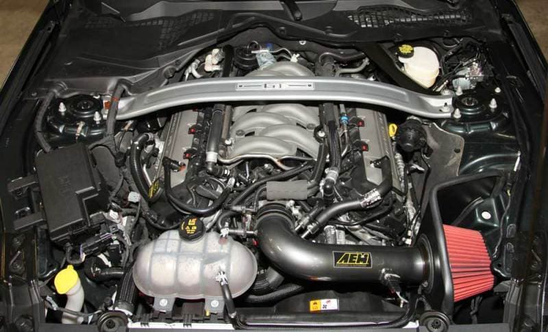 AEM Induction - Cold Air Intakes - AEM 2015 Ford Mustang GT 5.0L V8 - Cold Air Intake System - Gunmetal Gray - Anything Coyote