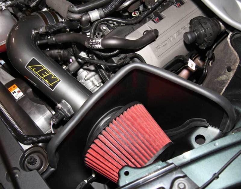 AEM Induction - Cold Air Intakes - AEM 2015 Ford Mustang GT 5.0L V8 - Cold Air Intake System - Gunmetal Gray - Anything Coyote