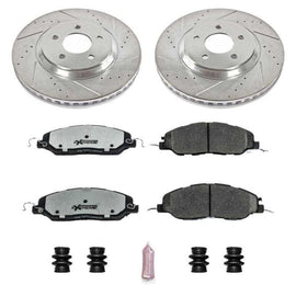 PowerStop - Brake Kits - Performance D&S - Power Stop 11-14 Ford Mustang Front Z26 Street Warrior Brake Kit - Anything Coyote