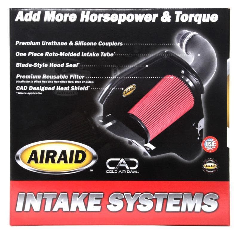 Airaid - Cold Air Intakes - Airaid 11-14 Ford Mustang 3.7L V6 MXP Intake System w/ Tube (Oiled / Red Media) - Anything Coyote