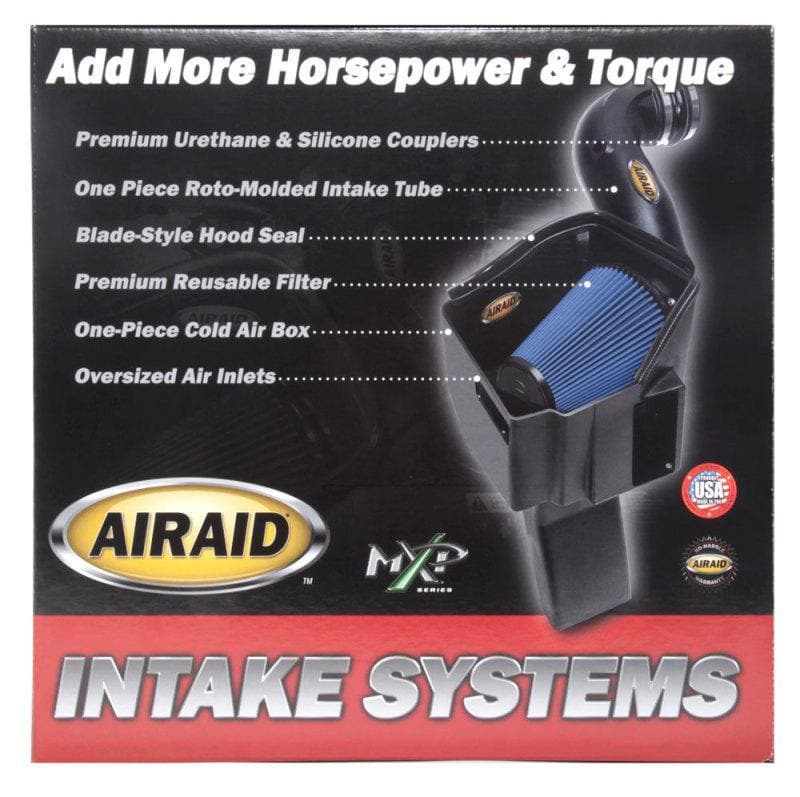 Airaid - Cold Air Intakes - Airaid 11-14 Ford Mustang 3.7L V6 MXP Intake System w/ Tube (Oiled / Red Media) - Anything Coyote