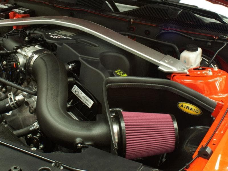 Airaid - Cold Air Intakes - Airaid 11-14 Ford Mustang 3.7L V6 MXP Intake System w/ Tube (Oiled / Red Media) - Anything Coyote