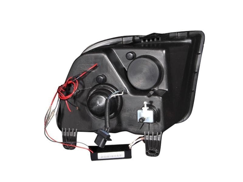 ANZO - Headlights - ANZO 2005-2009 Ford Mustang Projector Headlights w/ Halo Black - Anything Coyote