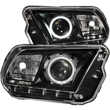 Load image into Gallery viewer, ANZO - Headlights - ANZO 2010-2014 Ford Mustang Projector Headlights w/ Halo Black (CCFL) - Anything Coyote