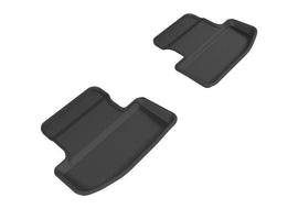 3D MAXpider - Floor Mats - Rubber - 3D MAXpider 2015-2020 Ford Mustang Kagu 2nd Row Floormats - Black - Anything Coyote