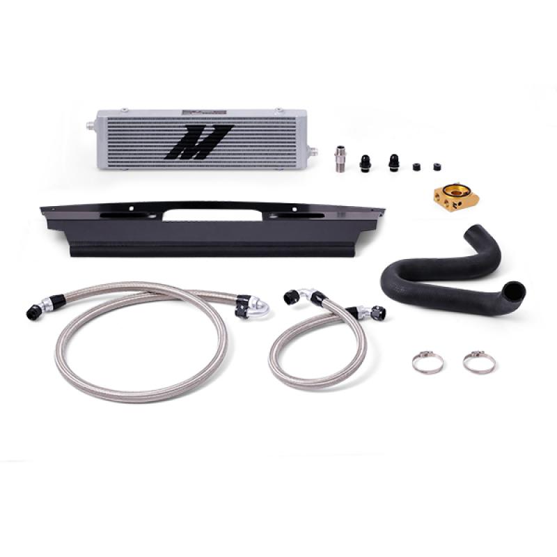 Mishimoto - Oil Coolers - Mishimoto 2015+ Ford Mustang GT Thermostatic Oil Cooler Kit - Silver - Anything Coyote