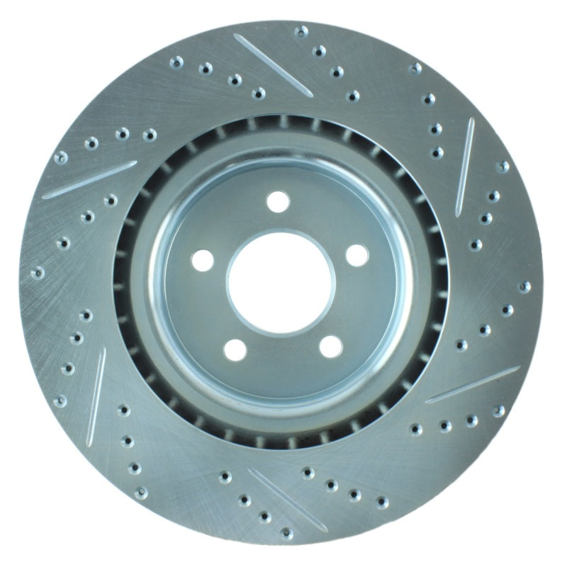 Stoptech - Brake Rotors - Slot & Drilled - StopTech Select Sport 07-10 Ford Shelby Slotted and Drilled Right Rotor - Anything Coyote