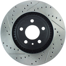 Load image into Gallery viewer, Stoptech - Brake Rotors - Slot &amp; Drilled - StopTech Slotted &amp; Drilled Sport Brake Rotor - 2015 Ford Mustang Non-Brembo - Front Right - Anything Coyote