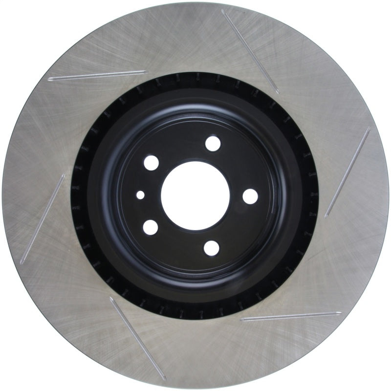 Stoptech - Brake Rotors - Slotted - StopTech Premium High Carbon 13-14 Ford Mustang/Shelby GT500 Right Front Disc Slotted Brake Rotor - Anything Coyote
