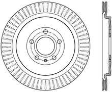 Load image into Gallery viewer, Stoptech - Brake Rotors - Drilled - StopTech Premium High Carbon 13-14 Ford Mustang/Shelby GT500 Left Rear Disc Drilled Brake Rotor - Anything Coyote