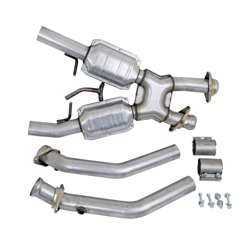 BBK - Catback - BBK 94-95 Mustang 5.0 High Flow X Pipe With Catalytic Converters - 2-1/2 - Anything Coyote