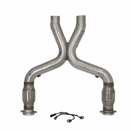 BBK - X Pipes - BBK 11-14 Mustang 5.0 Short Mid X Pipe With Catalytic Converters 3.0 For BBK Long Tube Headers - Anything Coyote
