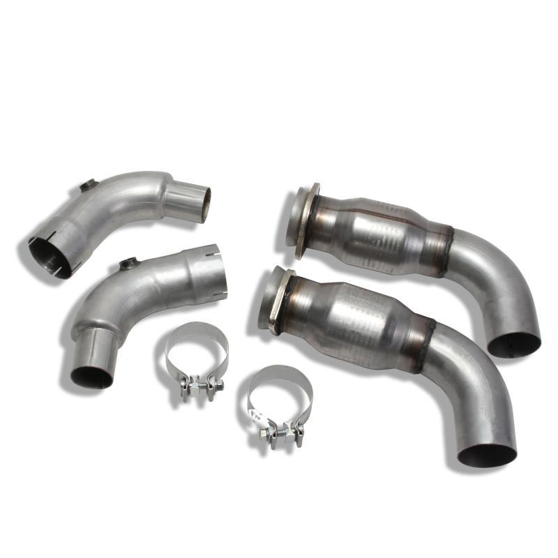 BBK - Connecting Pipes - BBK 15-20 Ford Mustang GT 3in Short Mid Pipe Kit w/Cats (Use LT Header 1633/16330/1856/18560) - Anything Coyote
