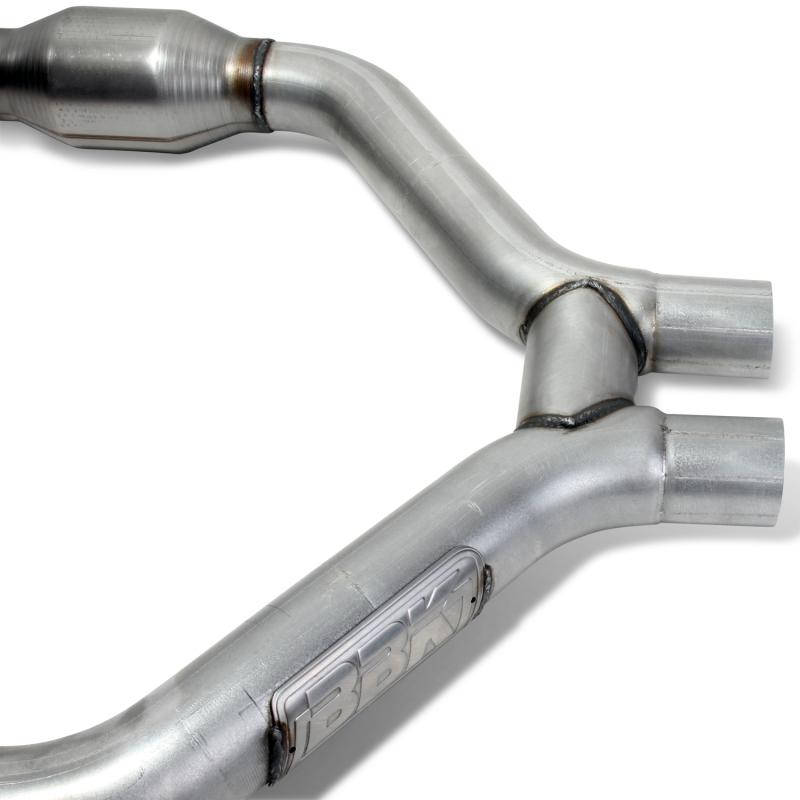BBK - H Pipes - BBK 2015-16 Mustang V6 Short Mid H Pipe With Converters (To Be Used With 1642 Series Headers) - Anything Coyote