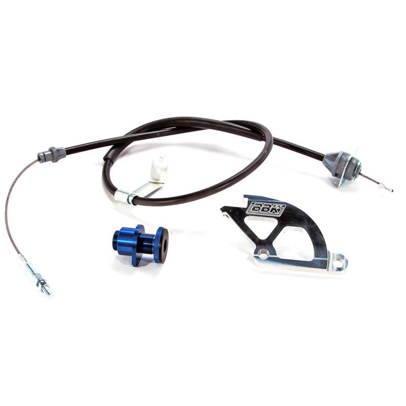 BBK - Clutch Lines - BBK 79-95 Mustang Adjustable Clutch Quadrant Cable And Firewall Adjuster Kit - Anything Coyote