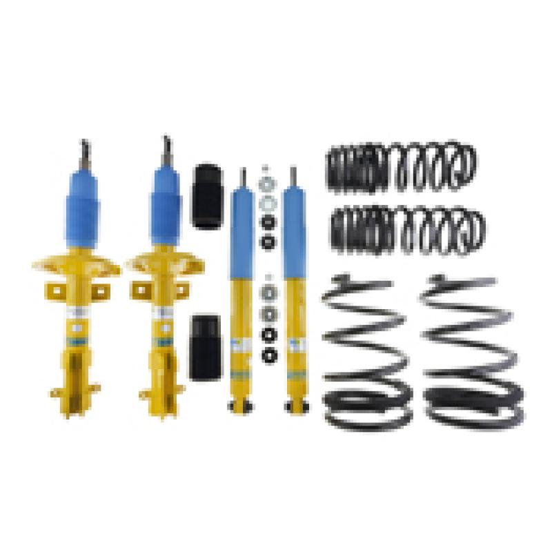Bilstein - Shock & Spring Kits - Bilstein B12 (Pro-Kit) 12-14 Ford Mustang Shelby GT500 V8 Front & Rear Complete Suspension Kit - Anything Coyote