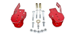 BMR Suspension - Suspension Arms & Components - BMR 05-14 S197 Mustang Bolt-On Control Arm Relocation Brackets - Red - Anything Coyote