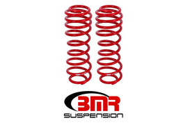 BMR Suspension - Lowering Springs - BMR 05-14 S197 Mustang GT/GT500 Rear Performance/Drag Lowering Springs - Red - Anything Coyote