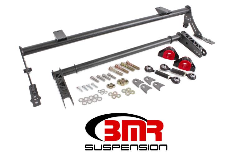 BMR Suspension - Sway Bars - BMR 05-14 S197 Mustang Rear Bolt-On Hollow 35mm Xtreme Anti-Roll Bar Kit (Poly) - Black Hammertone - Anything Coyote