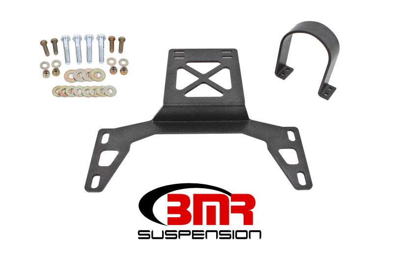 BMR Suspension - Driveshaft Loops - BMR 07-14 Shelby GT500 Front Driveshaft Safety Loop - Black Hammertone - Anything Coyote