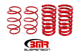 BMR Suspension - Lowering Springs - BMR 15-17 S550 Mustang Drag Version Lowering Springs (Set Of 4) - Red - Anything Coyote