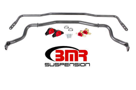 BMR Suspension - Sway Bars - BMR 15-17 S550 Mustang Front & Rear Sway Bar Kit w/ Bushings - Black Hammertone - Anything Coyote