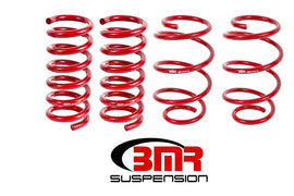 BMR Suspension - Lowering Springs - BMR 15-17 S550 Mustang Performance Version Lowering Springs (Set Of 4) - Red - Anything Coyote
