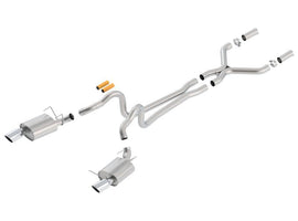 Borla - Catback - Borla 13-14 Mustang GT/Boss 302 5.0L V8 RWD Single Split Rear Exit ATAK Catback Exhaust - Anything Coyote