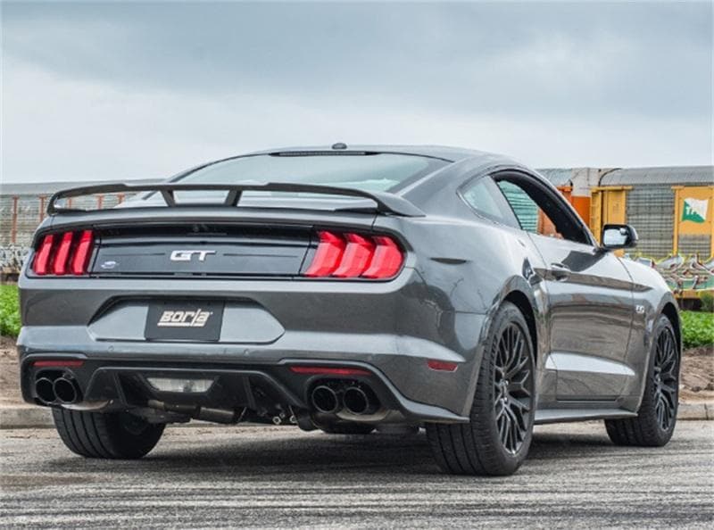Borla - Catback - Borla 2018 Ford Mustang GT 5.0L AT/MT 3in ATAK Catback Exhaust Black Chrome Tips w/ Valves - Anything Coyote